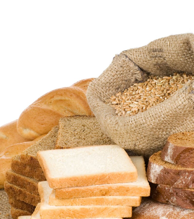 Bakery products and grain isolated