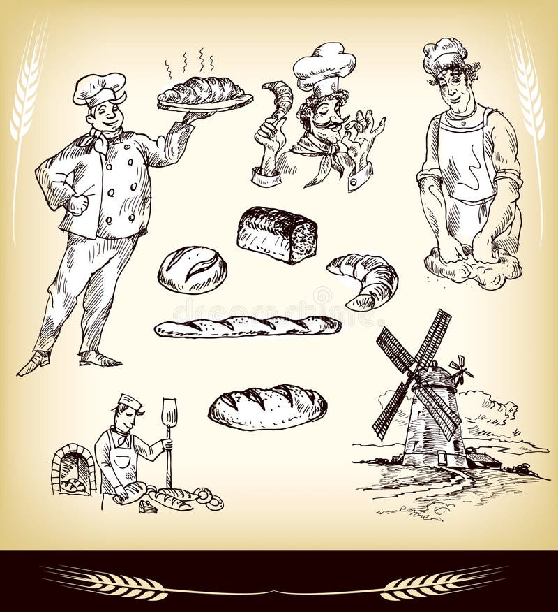 Bakery Set stock illustration