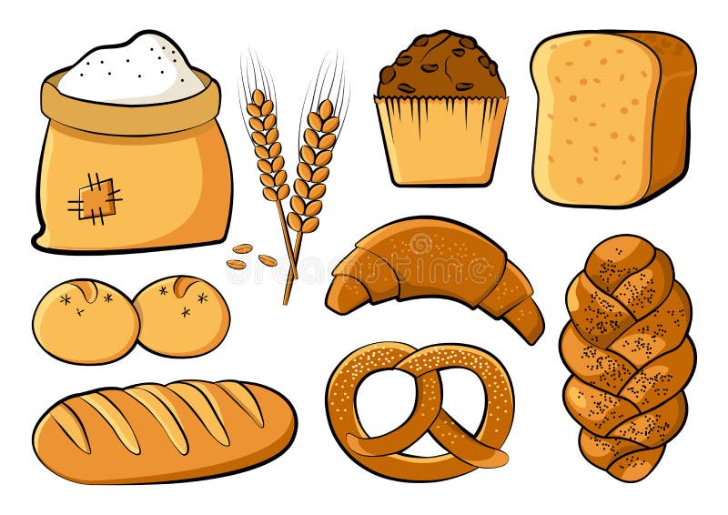 Bakery Set, Vector Illustration Stock Illustration Illustration of