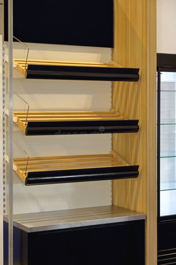 Bakery shelf stock photo. Image of empty, equipment, shelving 47095028