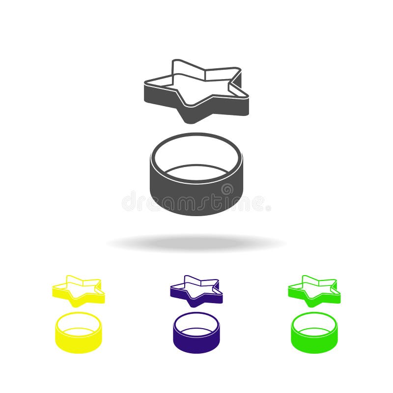 Bakeware, Cookware Multicolored Icon. Element of Kitchenware