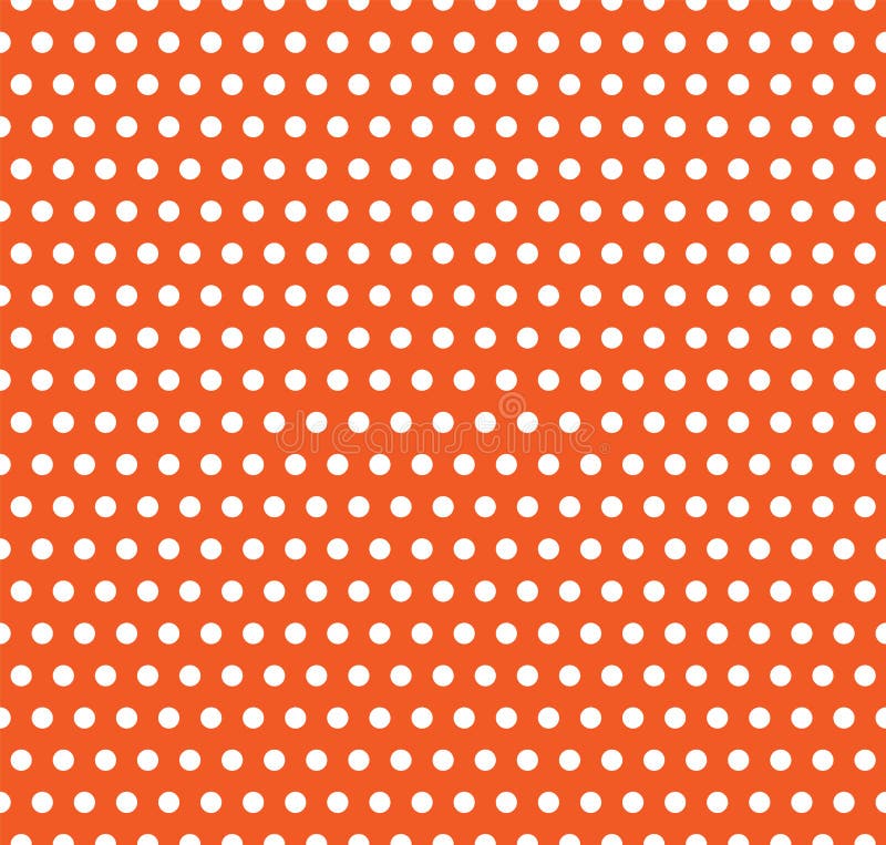 Bakgrund för allhelgonaaftonvektorprick Ändlös sömlös textur för orange och vitt ljus Tacksägelsedagmodell