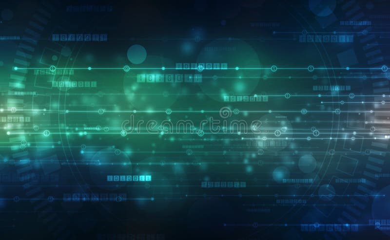 Bakgrund för binär kod, Digital abstrakt teknologibakgrund, futuristisk bakgrund royaltyfria bilder
