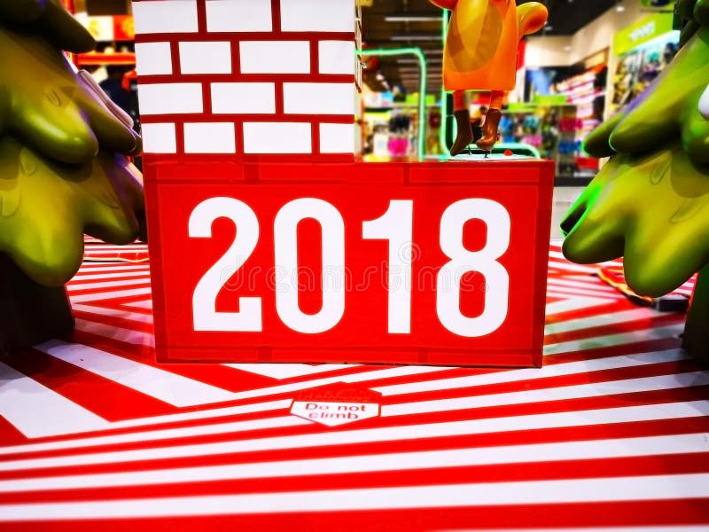 Bakgrund 2018 för glad jul och för lyckligt nytt år royaltyfri foto Bakgrund 2018 för glad jul och för lyckligt nytt år royaltyfri foto