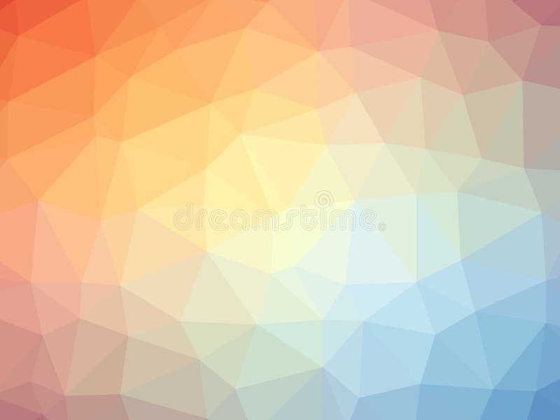 Bakgrund för lutning för regnbågeapelsinblått formad polygon vektor illustrationer Bakgrund för lutning för regnbågeapelsinblått formad polygon vektor illustrationer