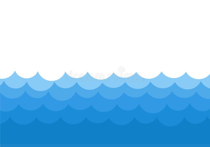 Ocean waves template background, vector stock illustration, eps 10. Ocean waves template background, vector stock illustration, eps 10