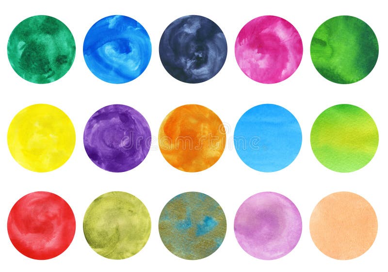 Highlight covers background. Set of hand drawn watercolor circles. Multi-colored design elements for social media stories. Highlight covers background. Set of hand drawn watercolor circles. Multi-colored design elements for social media stories.