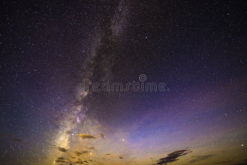 Beautiful Starry night with a Milky Way Background. Beautiful Starry night with a Milky Way Background