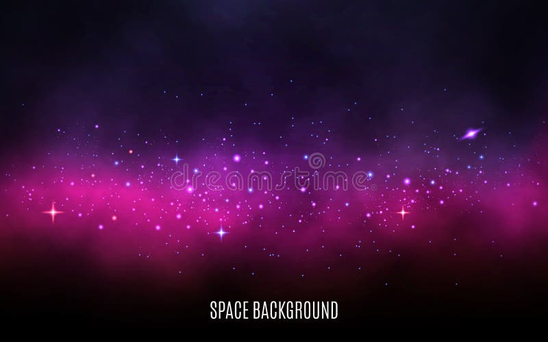Bakgrund för mjölkaktig väg Rosa och purpurfärgat begrepp Stardust och glänsande stjärnor Färgrik galax med nebulosan och stjärno vektor illustrationer Bakgrund för mjölkaktig väg Rosa och purpurfärgat begrepp Stardust och glänsande stjärnor Färgrik galax med nebulosan och stjärno vektor illustrationer