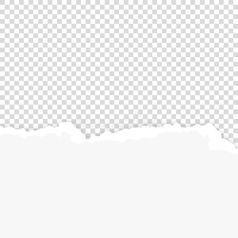 Bakgrund för vektorrealistisk vit tom, tom, torkad pappersbakgrund Utforma mall för banderoll, pappersbild stock illustrationer