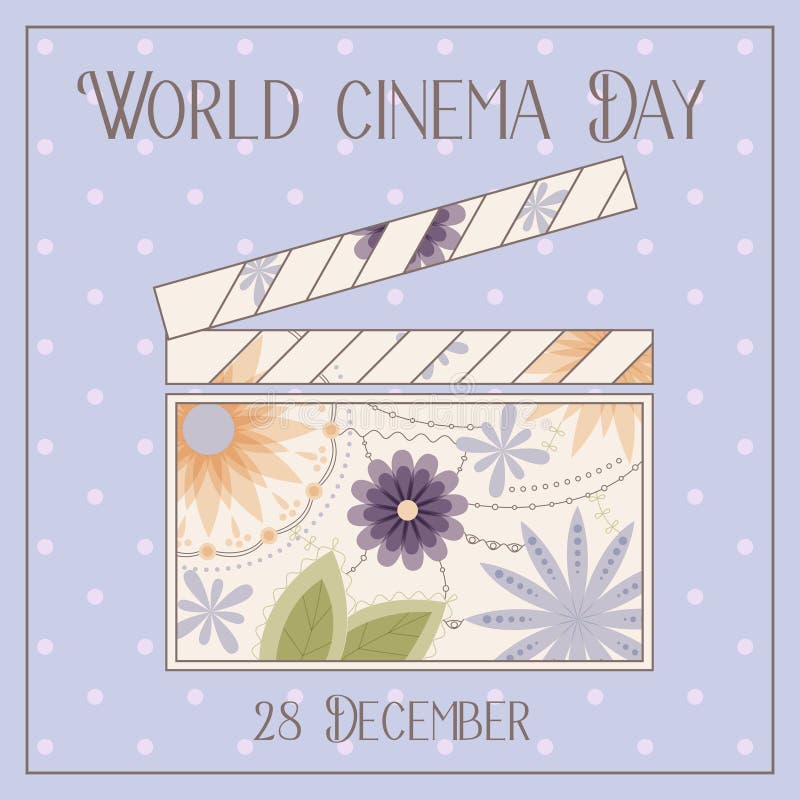 Bakgrund för världsbiodag med clapperboardtappning royaltyfri illustrationer Bakgrund för världsbiodag med clapperboardtappning royaltyfri illustrationer
