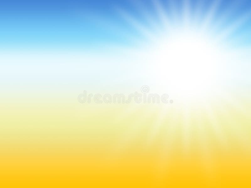 Bakgrund för öken för solstrålsommar vektor illustrationer Bakgrund för öken för solstrålsommar vektor illustrationer
