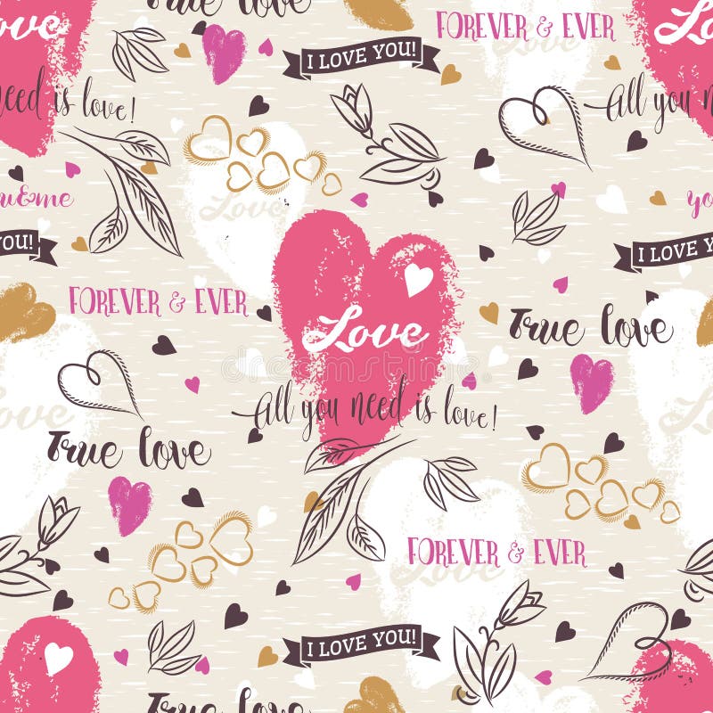 Bakgrund med röd valentinhjärta, blomma, önskar text, vec stock illustrationer Bakgrund med röd valentinhjärta, blomma, önskar text, vec stock illustrationer