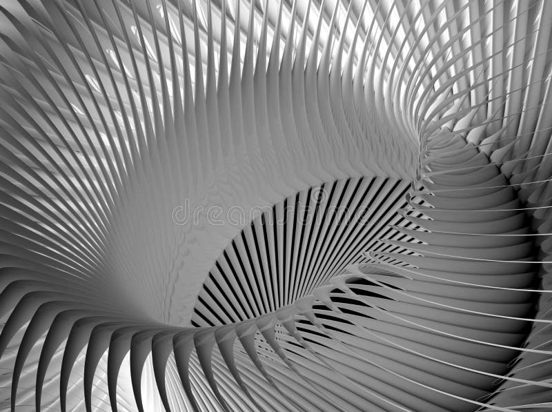 Bakgrund till 3d metalllinjer royaltyfri illustrationer