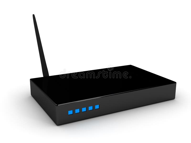 Bakgrund över routerwhitewifi vektor illustrationer