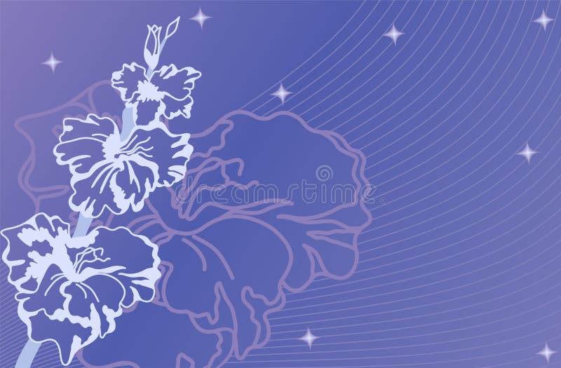 Bakgrundsblomma royaltyfri illustrationer