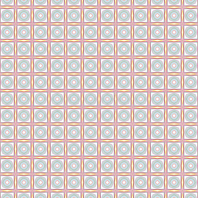 Bakgrundsmönster för geometrisk abstrakt rutnätscirkel01077 royaltyfri illustrationer