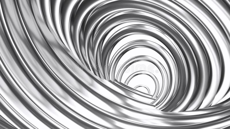 Bakgrundsremsor av silverkrom 3d Vågformad elegant, abstrakt, strimlat mönsterpapper royaltyfri illustrationer