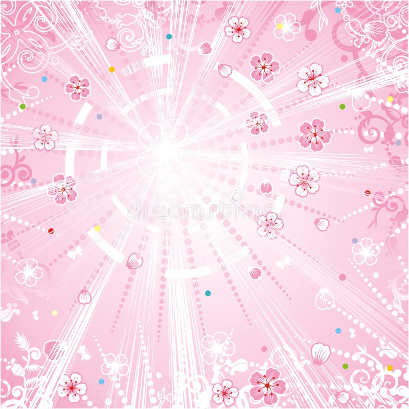 bakgrundsromantikerfjäder stock illustrationer bakgrundsromantikerfjäder stock illustrationer