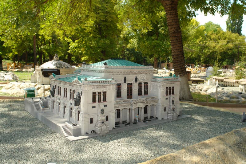 Bakhchisarai park miniatury Muzeum czerwonego sztandaru czerni denna flota na Ekaterininskaya Lenin ulicznej ulicie teraz, 11 w S obraz royalty free