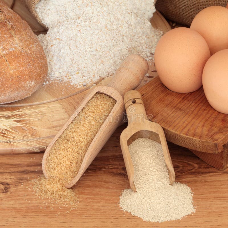 Baking Ingredients stock image Baking Ingredients stock image
