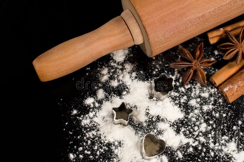 Baking ingredients stock photo. Image of rolling, pastry 25067994