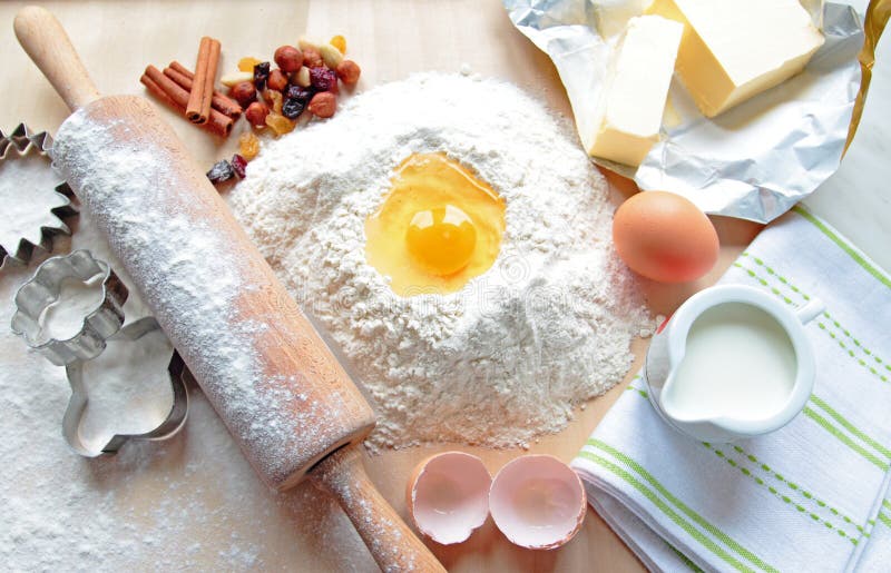 Baking ingredients stock photo. Image of concepts, brown 37894700