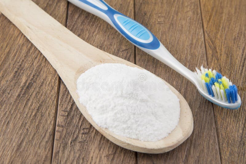 Toothbrush and Baking Soda To Clean Stock Photo Image of bicarbonate