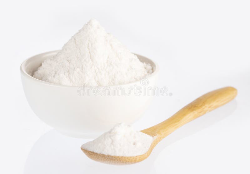 Baking Soda To Clean White Background Stock Photo Image of sodium