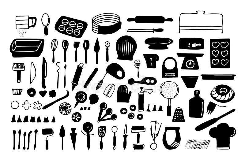 baker tools clipart icons