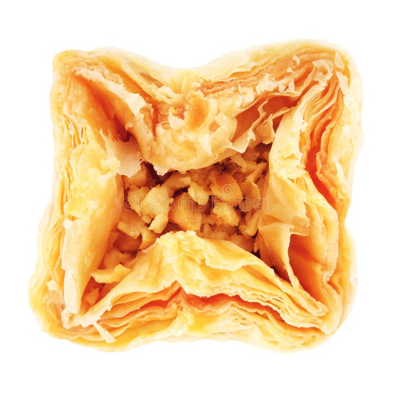 Oriental sweets baklava, on white background. Oriental sweets baklava, on white background