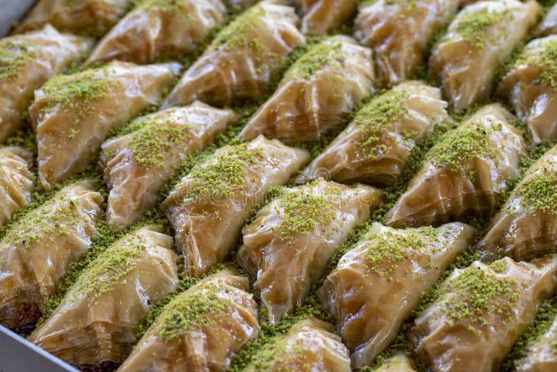 Baklava El Nombre Local De Baklava Es Kaymakli Sobiyet Foto De Archivo