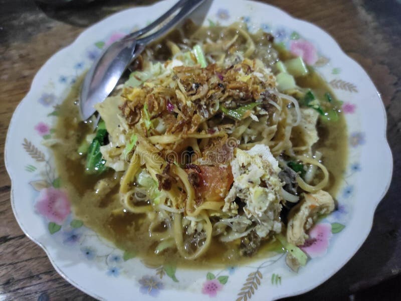 Indonesian Noodle Soup from Central Java Province Known As Bakmi Godhog