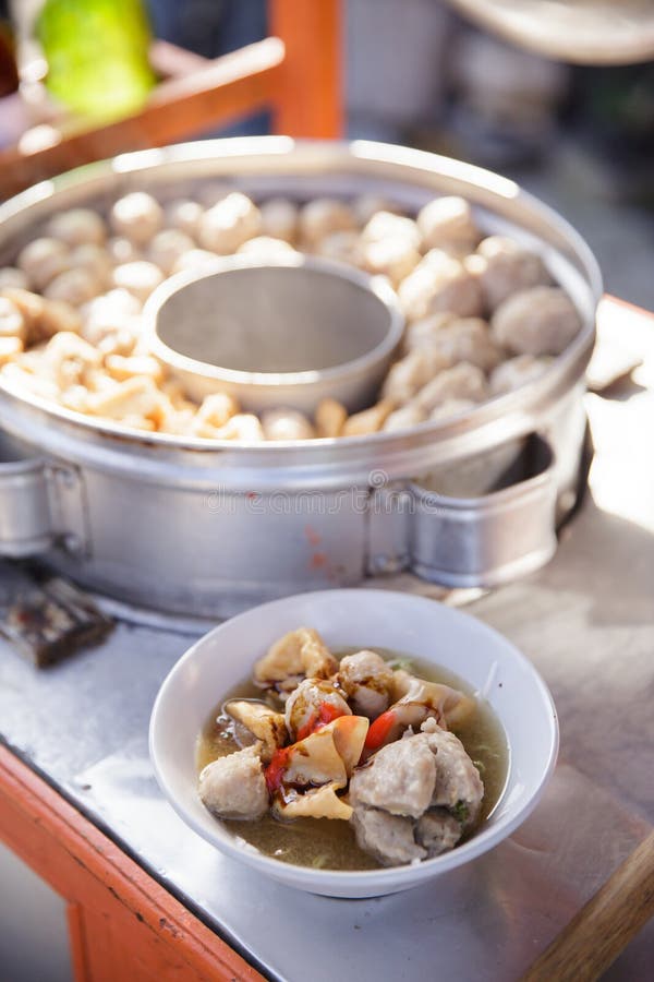 Bakso. indonesian famous meatball street food snack carts vendor. Bakso. indonesian famous meatball street food snack carts vendor