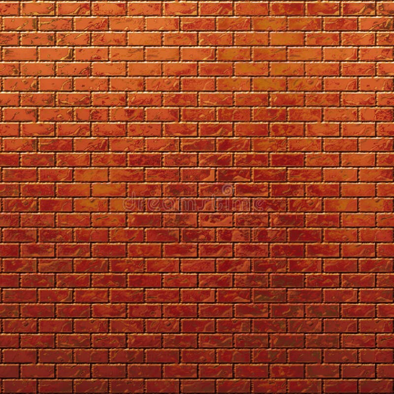 Rode Bakstenen Muur Naadloze Achtergrond - Textuur Vector Illustratie