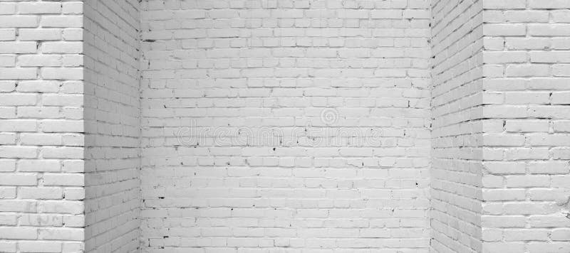 Bakstenen muur die met witte verf wordt geschilderd stock afbeelding Bakstenen muur die met witte verf wordt geschilderd stock afbeelding