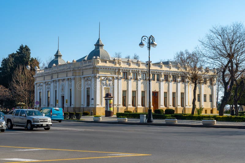 Baku, Azerbaijan January 27, 2020 - Historic Buildings and Cars in the ...