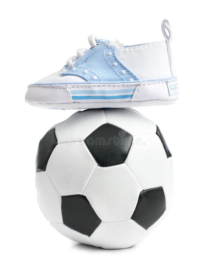 Balón Del Balompié/de Fútbol Con Los De Bebé Imagen de archivo - Imagen de atletismo, actividad: 8605661