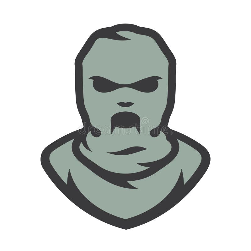 Balaclava zombie διανυσματική απεικόνιση κινούμενων σχεδίων μασκών απεικόνιση αποθεμάτων Balaclava zombie διανυσματική απεικόνιση κινούμενων σχεδίων μασκών απεικόνιση αποθεμάτων