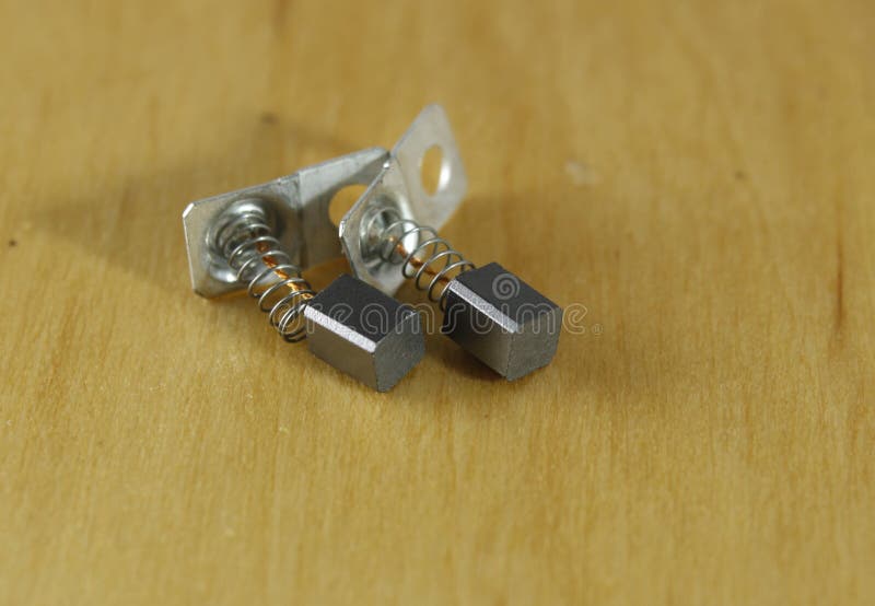 Balai de charbon pour le micromotor électrique image libre de droits Balai de charbon pour le micromotor électrique image libre de droits
