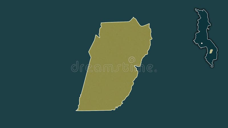 Balaka, Malawi, extruded and isolated. Pattern royalty free illustration