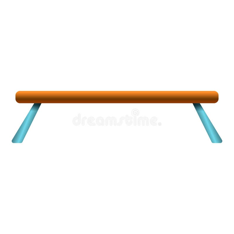 Athletic balance beam stock vector. Illustration of vector 34067621