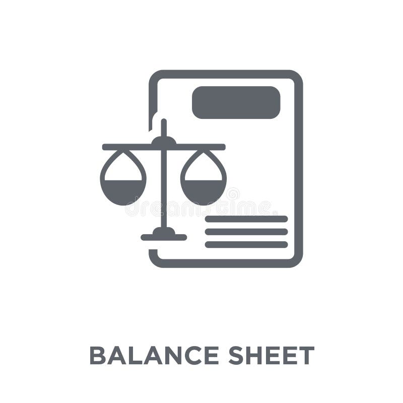 Balance Sheet Icon from Balance Sheet Collection. Stock Vector