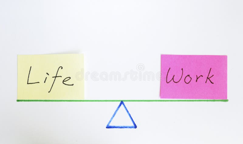 Balance work and life royalty free stock photo