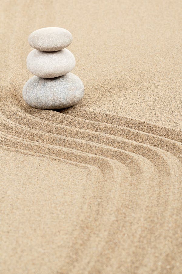 Zen Meditation Garden Balance Stones Stock Photo Image of buddhism