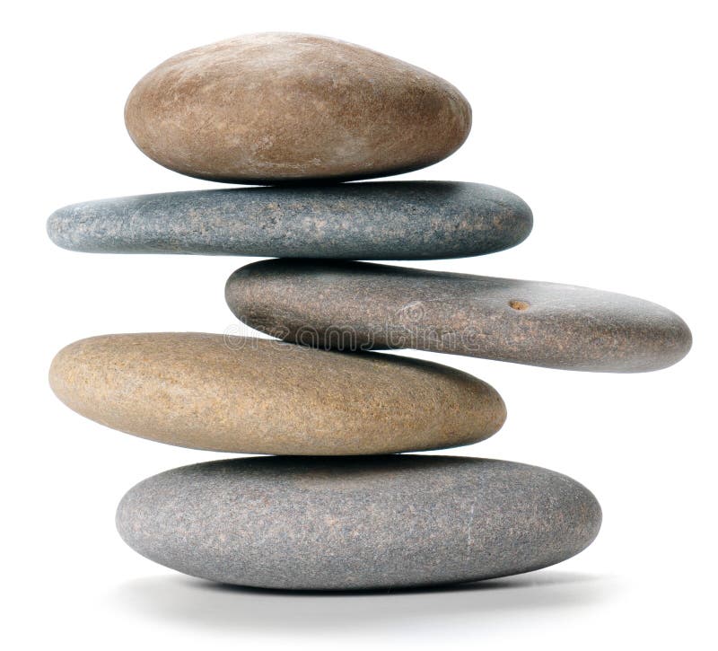 Balanced stone tower royalty free stock image