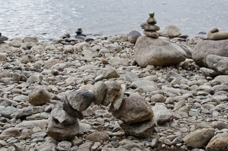 Balanced stones sculpture stock photo. Image of finland 62413484