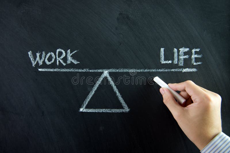 Balanza de la vida del trabajo