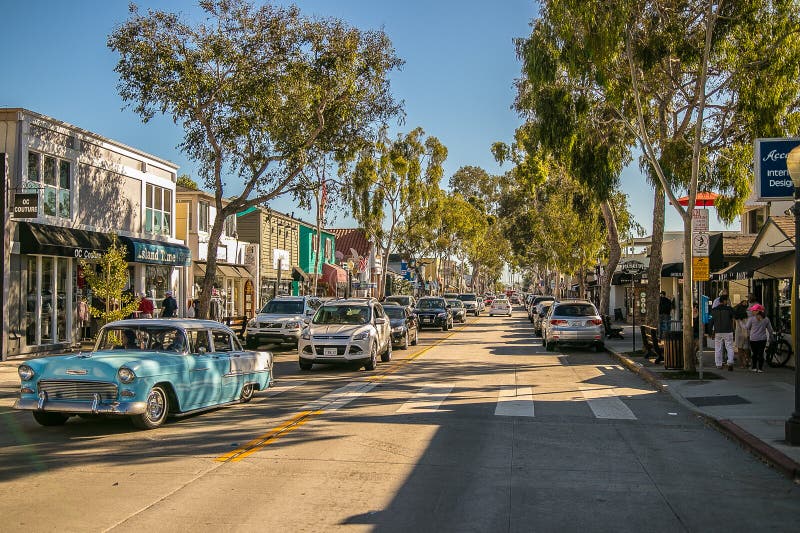 Downtown Area of Balboa Island with plenty of vintage stores and restaurants. Downtown Area of Balboa Island with plenty of vintage stores and restaurants