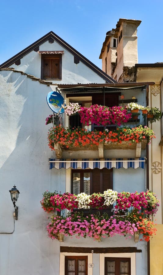Balconi con i fiori